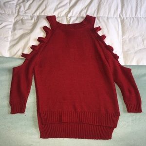 Open Shoulder Sweater